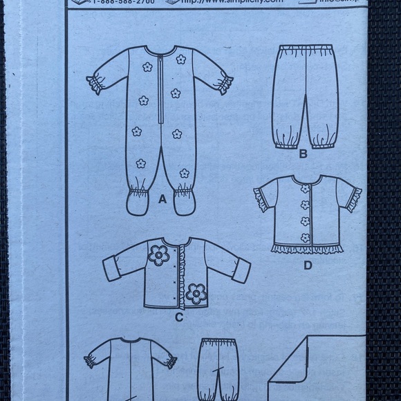 New Look 6636 Baby sewing pattern 2006 never used - Picture 5 of 6